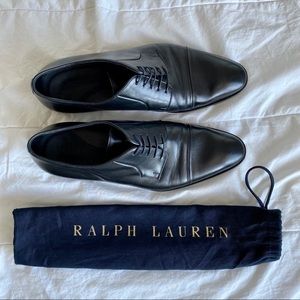 Ralph Lauren Oxford Leather Dress Shoes (black)